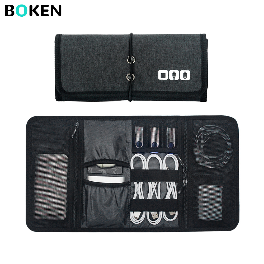 Cable Management Bag - Tas Organizer Teknologi Tempat Penyimpanan Kabel
