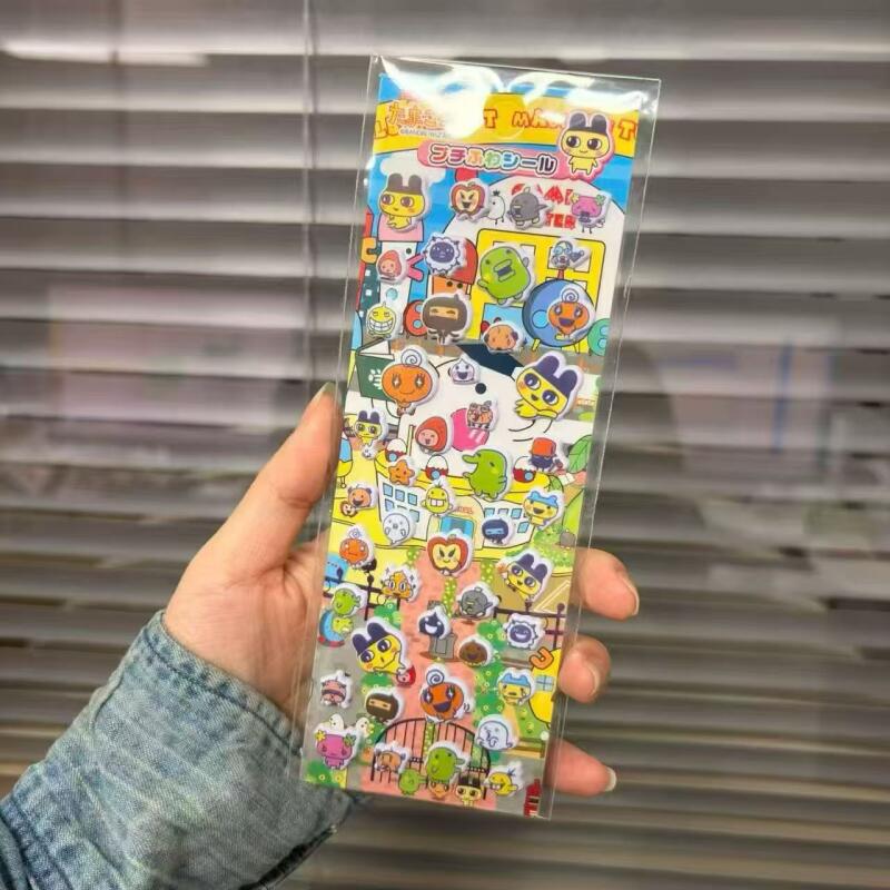 Laptop Accessories Toy - 6 Buah Stiker Gelembung Kartun Tamagotchi