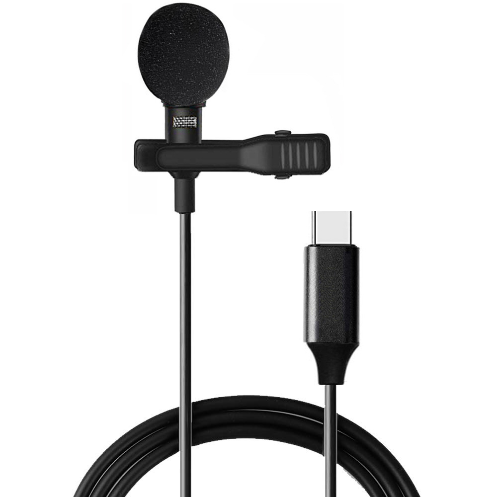 Laptop Accessories Online - Mikrofon Portabel Mini Kondensor Clip-On Lapel