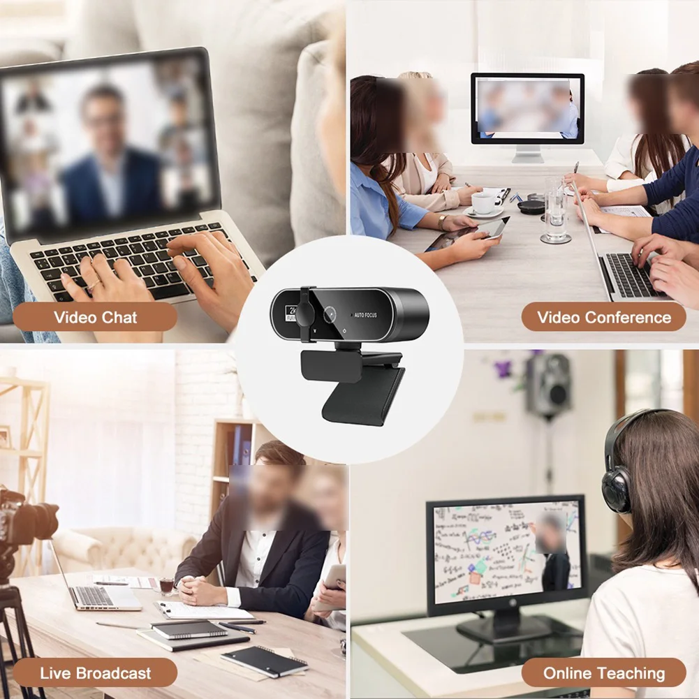 Laptop Accessories Online - Webcam HD 4K untuk Kelas Online,