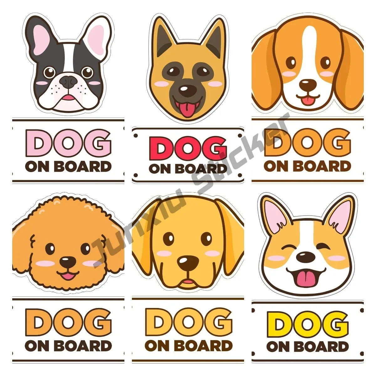 Stiker anjing di papan mobil,  - Laptop Accessories Online ulasan dan harga