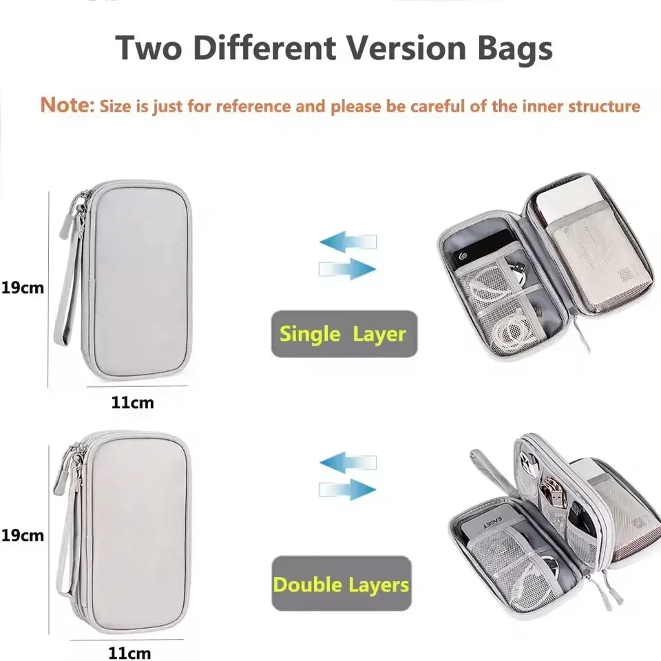 Tas Kabel Perjalanan Portabel, - Cable Management Bag ulasan dan harga