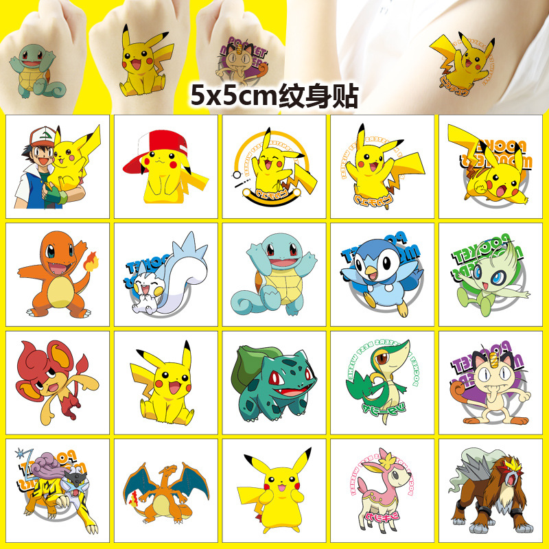 5*5Cm 20 Buah Stiker Tato Poke - Laptop Accessories Cute ulasan dan harga