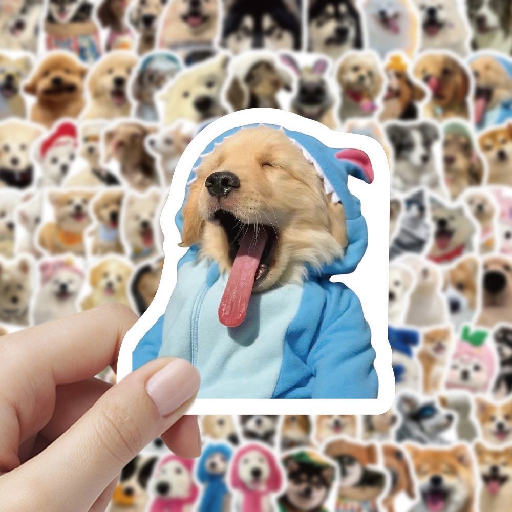 102Pcs Stiker Anjing Realistis - Laptop Accessories Cute ulasan dan harga