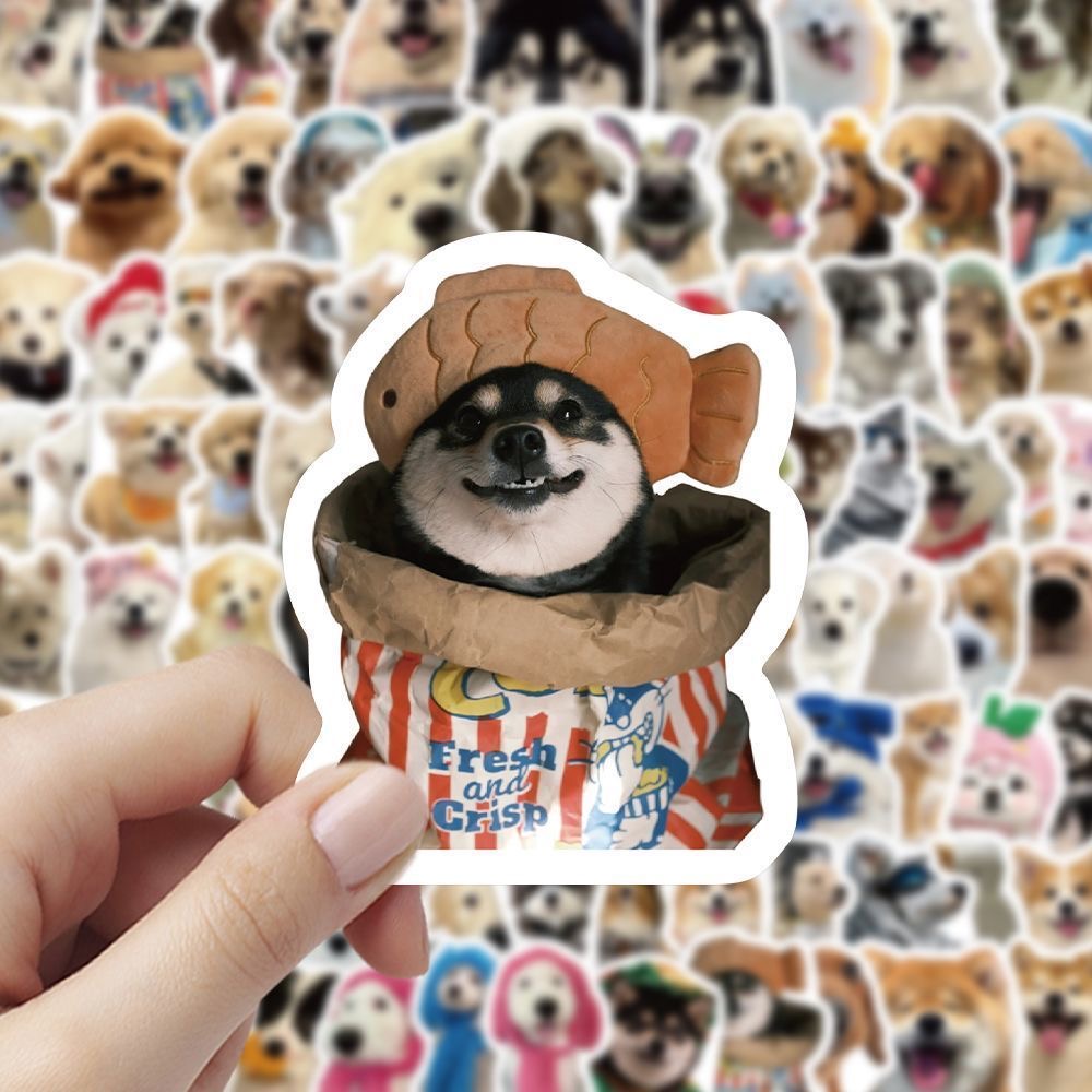 102Pcs Stiker Anjing Realistis - Laptop Accessories Cute ulasan dan harga