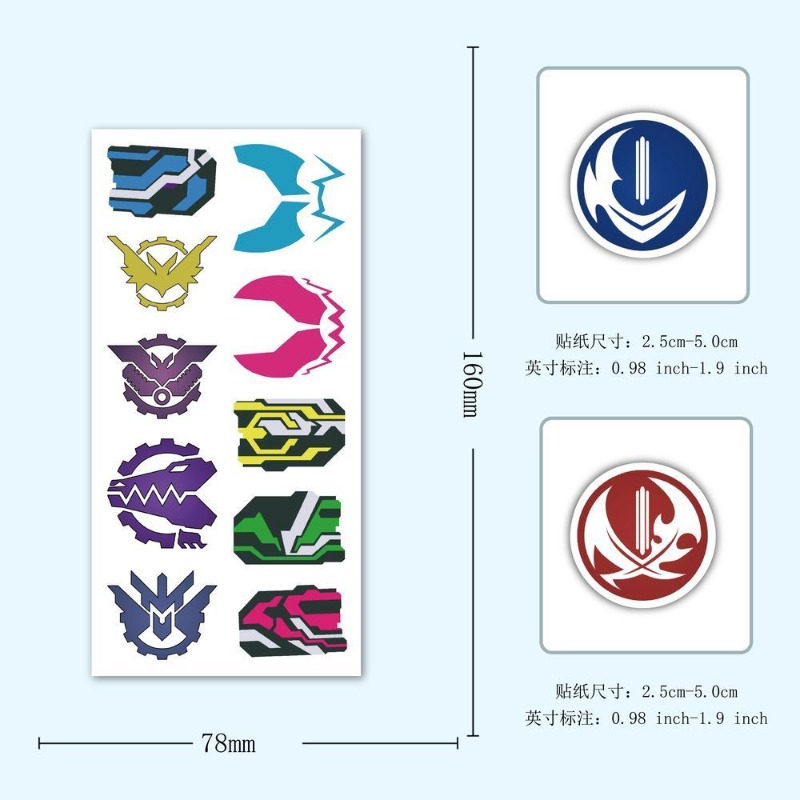 60 Lembar Stiker Logo Kamen Ri - Laptop Accessories Toy ulasan dan harga